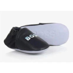 Hugo Boss Baby - Boys Blue Leather Pre-Walker Shoes