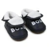Hugo Boss Baby - Faux Sherling Leather Slippers, Navy 1 Hugo Boss Baby - Faux Sherling Leather Slippers, Navy -Macro Baby Store hugo boss baby faux sherling leather slippers navy image 1