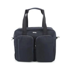Hugo Boss Baby - Logo Applique Changing Diaper Bag Navy