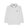 Hugo Boss Baby - Long Sleeve Pique Polo, White 2 Hugo Boss Baby - Long Sleeve Pique Polo, White -Macro Baby Store hugo boss baby long sleeve pique polo white image 1 a126845a 5de0 4fb9 a7be f09bd2159088