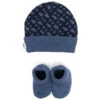 Hugo Boss - Geometric Intarsia Hat & Slippers Set, Navy -Macro Baby Store hugo boss geometric intarsia hat slippers set navy image 1 06606790 00f3 49d7 a4f7 83141e47d3e8