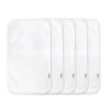 I-Play Green Sprouts 5-Pack Stay-Dry Burp Pads, White -Macro Baby Store i play green sprouts 5 pack stay dry burp pads white image 1