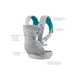Infantino - Flip 4-In-1 Light & Airy Convertible Carrier, Teal -Macro Baby Store infantino flip 4 in 1 light airy convertible carrier teal image 5