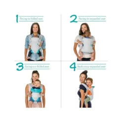 Infantino - Flip 4-In-1 Light & Airy Convertible Carrier, Teal -Macro Baby Store infantino flip 4 in 1 light airy convertible carrier teal image 7