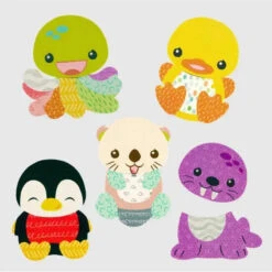 Infantino - Wee Wild Ones Mix & Match Bath Sticker Pals