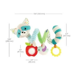 Infantino - Wee Wild Ones - Spiral Activity Toy, Raccoon -Macro Baby Store infantino wee wild ones spiral activity toy raccoon image 5