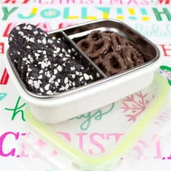 Innobaby - Keepin' Fresh Stainless Steel Divided Bento Snack Box, 11 Oz, Orange -Macro Baby Store innobaby keepin fresh stainless steel divided bento snack box 11 oz orange image 8