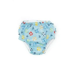 Iplay - Baby Boys Reusable Swim Diaper, Green Fish