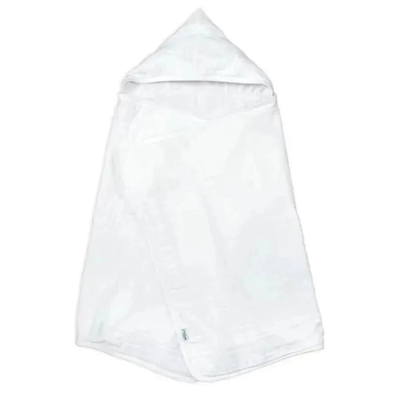 Iplay - Muslin Hooded Towel Made From Organic Cotton, White 3 Iplay - Muslin Hooded Towel Made From Organic Cotton, White