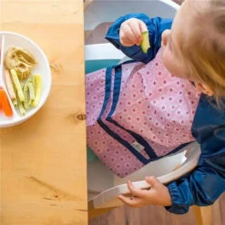 Iplay - Snap & Go Easy-Wear Long Sleeve Bib, Green Watermelon Stripe -Macro Baby Store iplay snap go easy wear long sleeve bib green watermelon stripe image 5