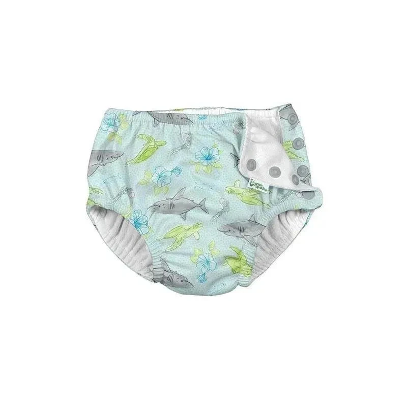 Iplay - Snap Reusable Absorbent Swim Diaper, Shark Sealife 3 Iplay - Snap Reusable Absorbent Swim Diaper, Shark Sealife
