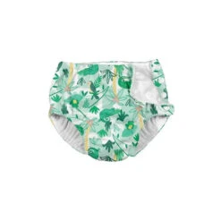 Iplay - Snap Reusable Absorbent Swimsuit Diaper, Green Tropical Jungle