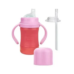 Iplay - Sprout Ware Sip & Straw Cup Made From Plants, Pink, 6M