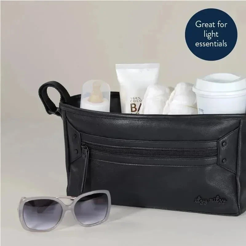 Itzy Ritzy - Adjustable Stroller Caddy/Organizer, Black 4 Itzy Ritzy - Adjustable Stroller Caddy/Organizer, Black - Image 2