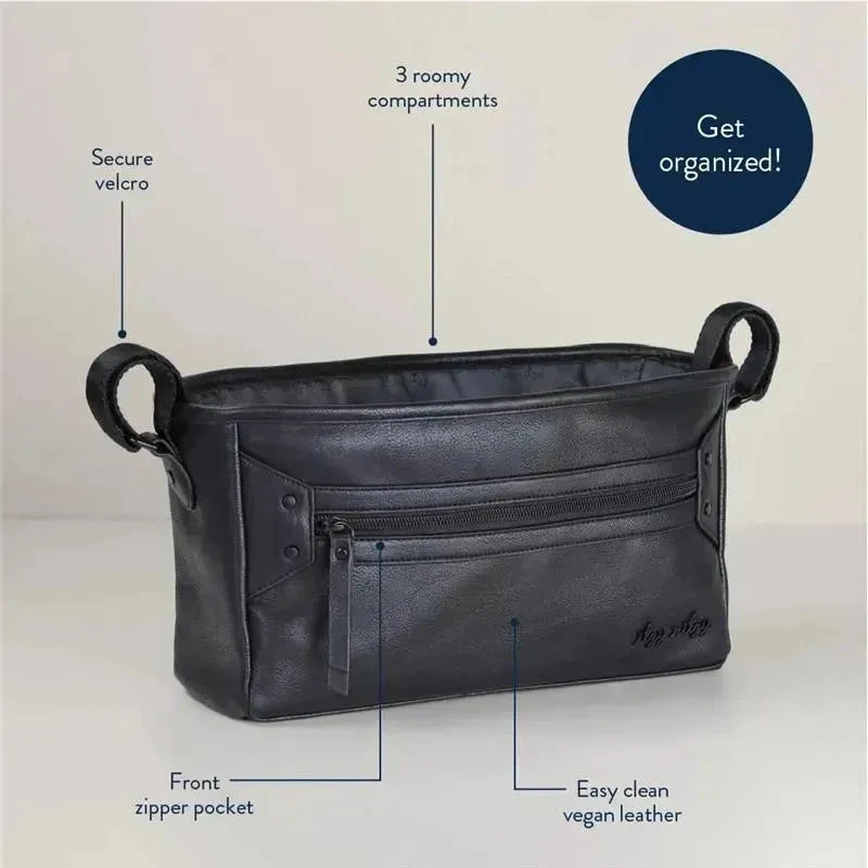 Itzy Ritzy - Adjustable Stroller Caddy/Organizer, Black 5 Itzy Ritzy - Adjustable Stroller Caddy/Organizer, Black - Image 3