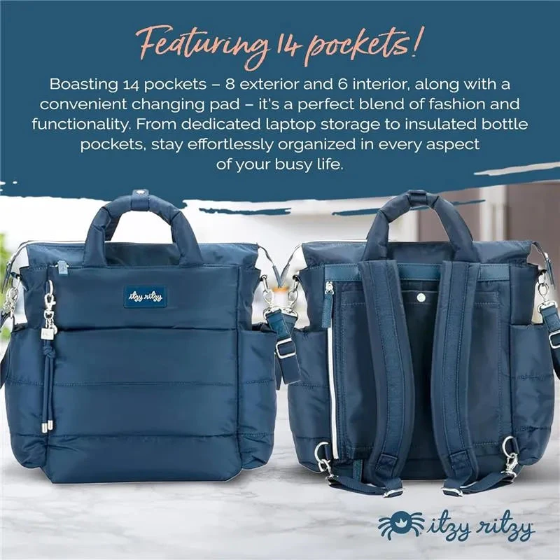 Itzy Ritzy - Dream Convertible Sapphire Starlight Diaper Bag 10 Itzy Ritzy - Dream Convertible Sapphire Starlight Diaper Bag - Image 8