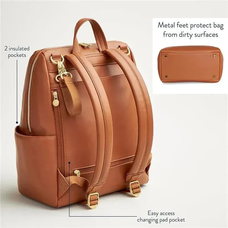 Itzy Ritzy - Itzy Ritzy Backpack, Cognac 7 Itzy Ritzy - Itzy Ritzy Backpack, Cognac - Image 5