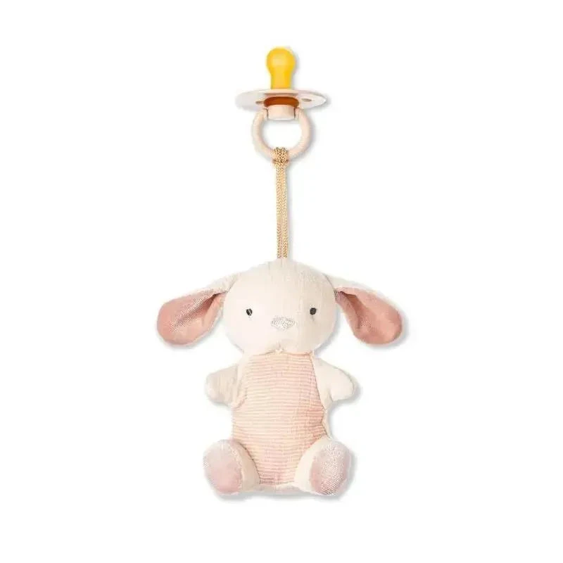 Itzy Ritzy - Pacifiers With Natural Rubber And Soft Cotton Lovey Bunny 3 Itzy Ritzy - Pacifiers With Natural Rubber And Soft Cotton Lovey Bunny