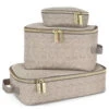 Itzy Ritzy - 3Pk Packing Cubes, Taupe -Macro Baby Store itzy ritzy packing cubes taupe image 1 bba6c884 e797 4c8a 914c 01d8f62a9fa9
