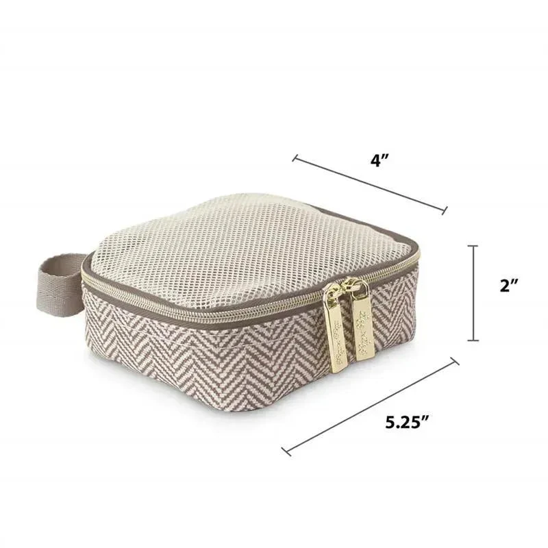 Itzy Ritzy - 3Pk Packing Cubes, Taupe 7 Itzy Ritzy - 3Pk Packing Cubes, Taupe - Image 5