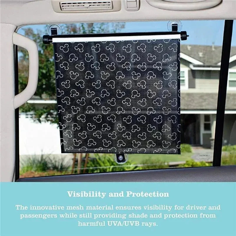 J.L. Childress - 2Pk Disney Baby Pull-Down Car Sun Shade, Mickey 6 J.L. Childress - 2Pk Disney Baby Pull-Down Car Sun Shade, Mickey - Image 4