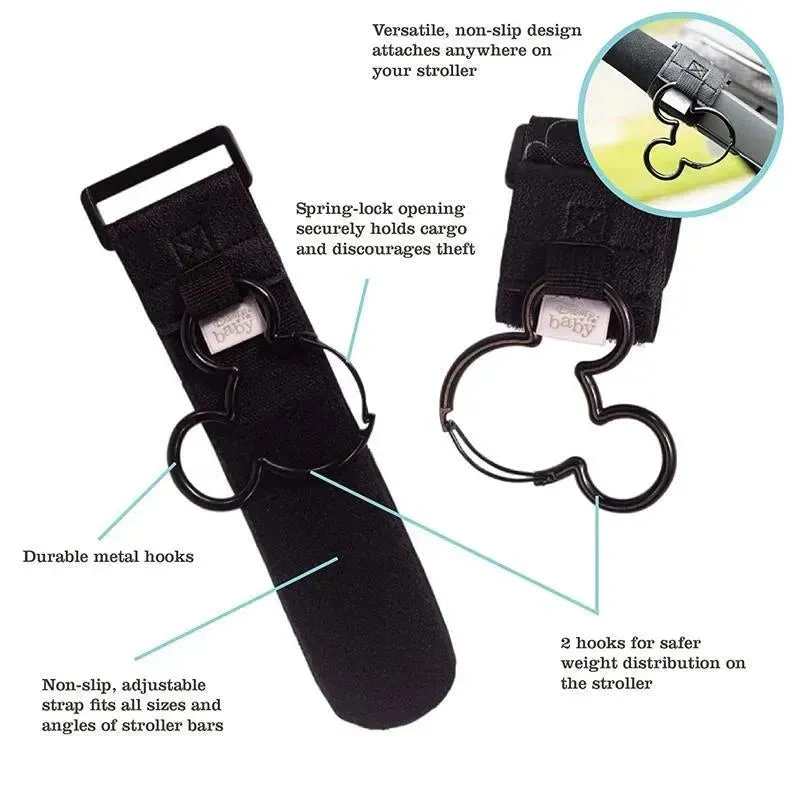 J.L. Childress - 2Pk Mickey Mouse Clip 'N Carry Stroller Hook 6 J.L. Childress - 2Pk Mickey Mouse Clip 'N Carry Stroller Hook - Image 4