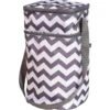 J.L. Childress - 6 Bottle Cooler, Grey Chevron -Macro Baby Store j l childress 6 bottle cooler grey chevron image 1