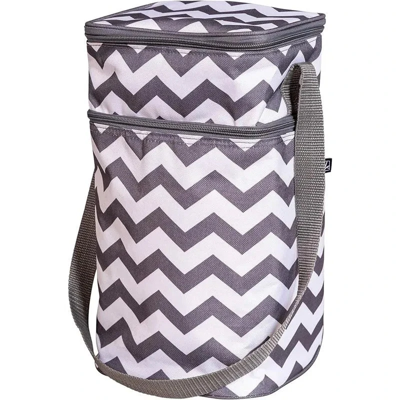 J.L. Childress - 6 Bottle Cooler, Grey Chevron 3 J.L. Childress - 6 Bottle Cooler, Grey Chevron