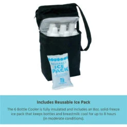 J.L. Childress - 6 Bottle Cooler, Insulated Breastmilk Cooler & Lunch Bag For Baby Food & Bottles 11 J.L. Childress - 6 Bottle Cooler, Insulated Breastmilk Cooler & Lunch Bag For Baby Food & Bottles -Macro Baby Store j l childress 6 bottle cooler image 3