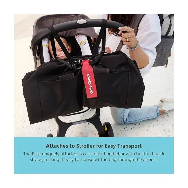 J.L. Childress - Elite Travel Bag For Doona, Unpadded, Black 6 J.L. Childress - Elite Travel Bag For Doona, Unpadded, Black - Image 4