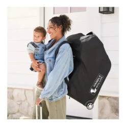 J.L. Childress - Premier Infant Car Seat Travel Bag Pad + Wheels, Black -Macro Baby Store j l childress premier infant car seat travel bag pad wheels black image 3