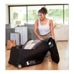 J.L. Childress - Premier Infant Car Seat Travel Bag Pad + Wheels, Black -Macro Baby Store j l childress premier infant car seat travel bag pad wheels black image 4