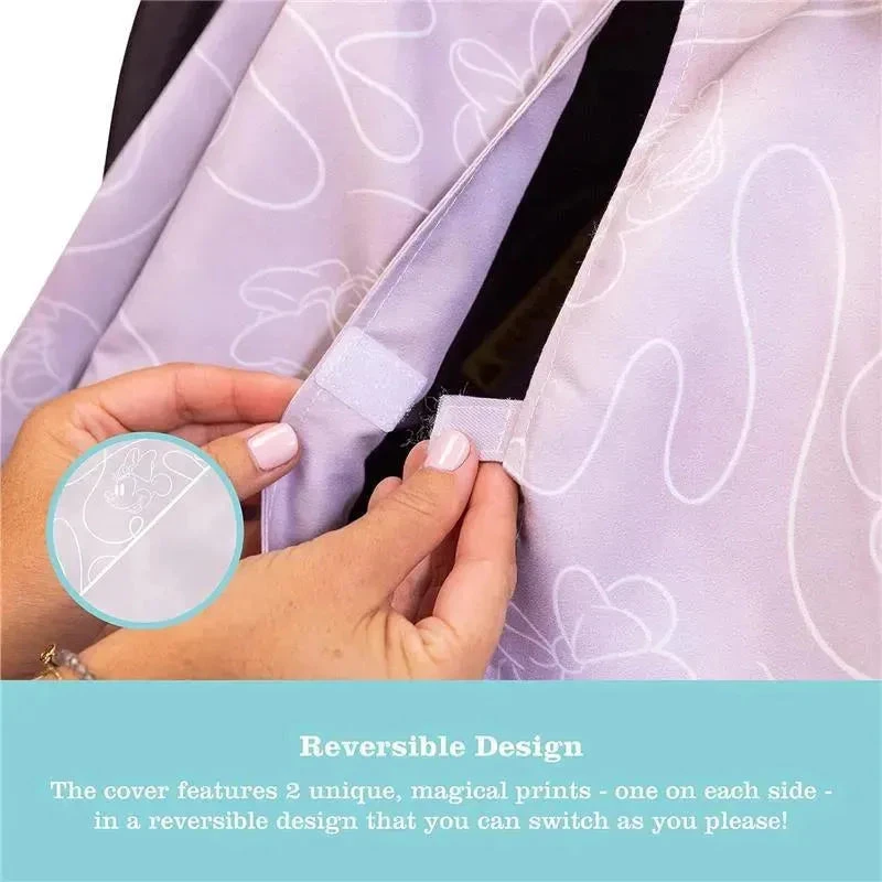 J.L. Childress - Reversible Infant Car Seat Canopy, Shade And Privacy Cover For Baby Girl, Lavender Minnie Mouse 6 J.L. Childress - Reversible Infant Car Seat Canopy, Shade And Privacy Cover For Baby Girl, Lavender Minnie Mouse - Image 4
