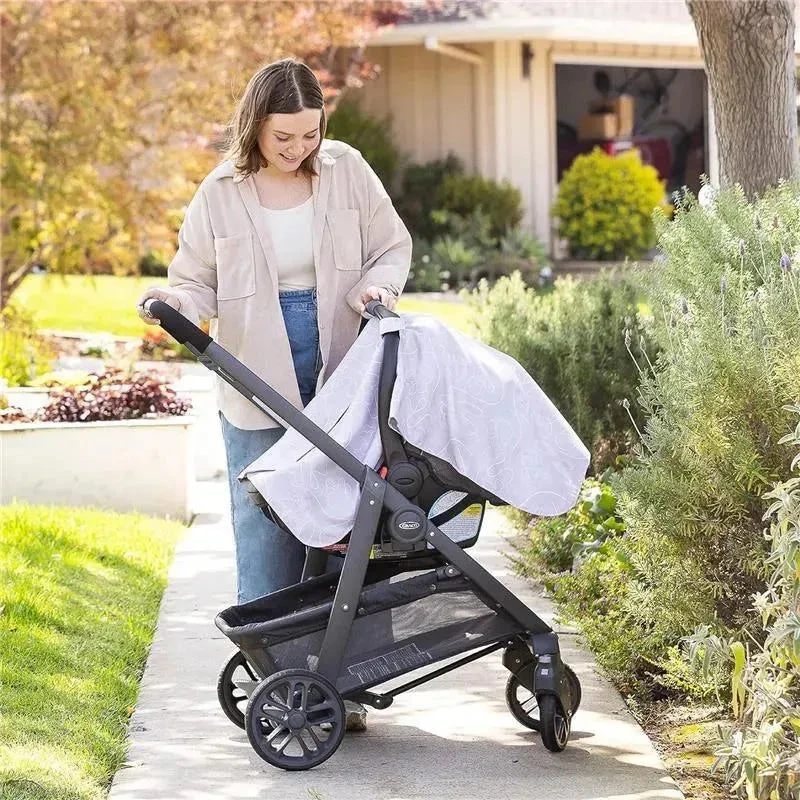 J.L. Childress - Reversible Infant Car Seat Canopy, Shade And Privacy Cover For Baby Girl, Lavender Minnie Mouse 8 J.L. Childress - Reversible Infant Car Seat Canopy, Shade And Privacy Cover For Baby Girl, Lavender Minnie Mouse - Image 6