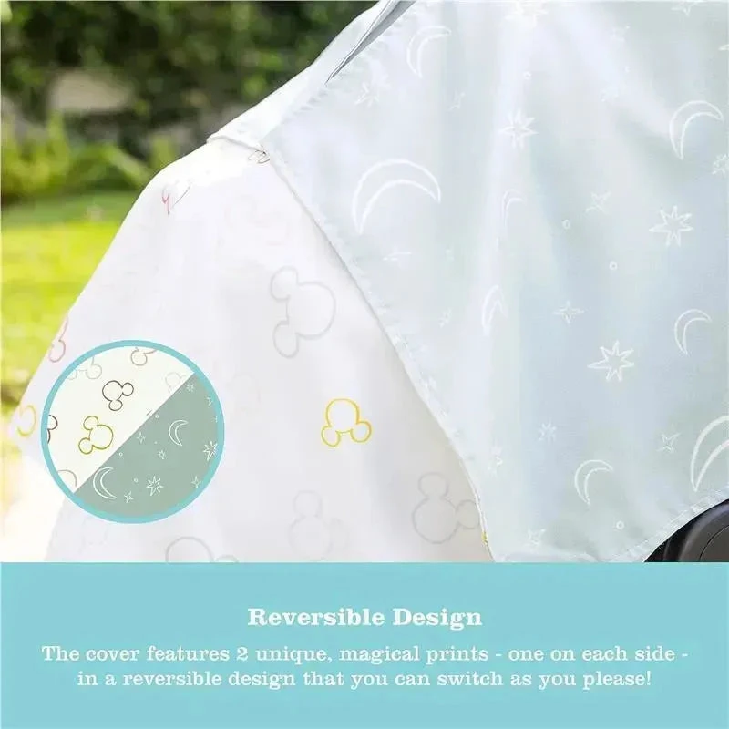 J.L. Childress - Reversible Infant Car Seat Canopy, Shade And Privacy Cover For Baby, Multicolor Mickey Mouse 5 J.L. Childress - Reversible Infant Car Seat Canopy, Shade And Privacy Cover For Baby, Multicolor Mickey Mouse - Image 3