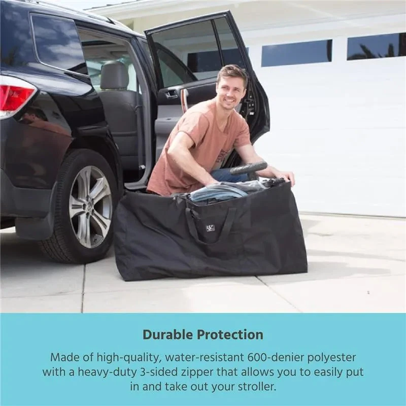 J.L. Childress - Single & Double Stroller Travel Bag - Black 5 J.L. Childress - Single & Double Stroller Travel Bag - Black - Image 3