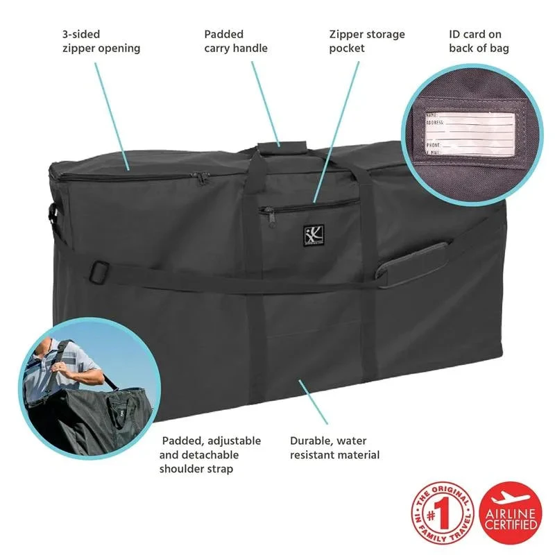 J.L. Childress - Single & Double Stroller Travel Bag - Black 6 J.L. Childress - Single & Double Stroller Travel Bag - Black - Image 4