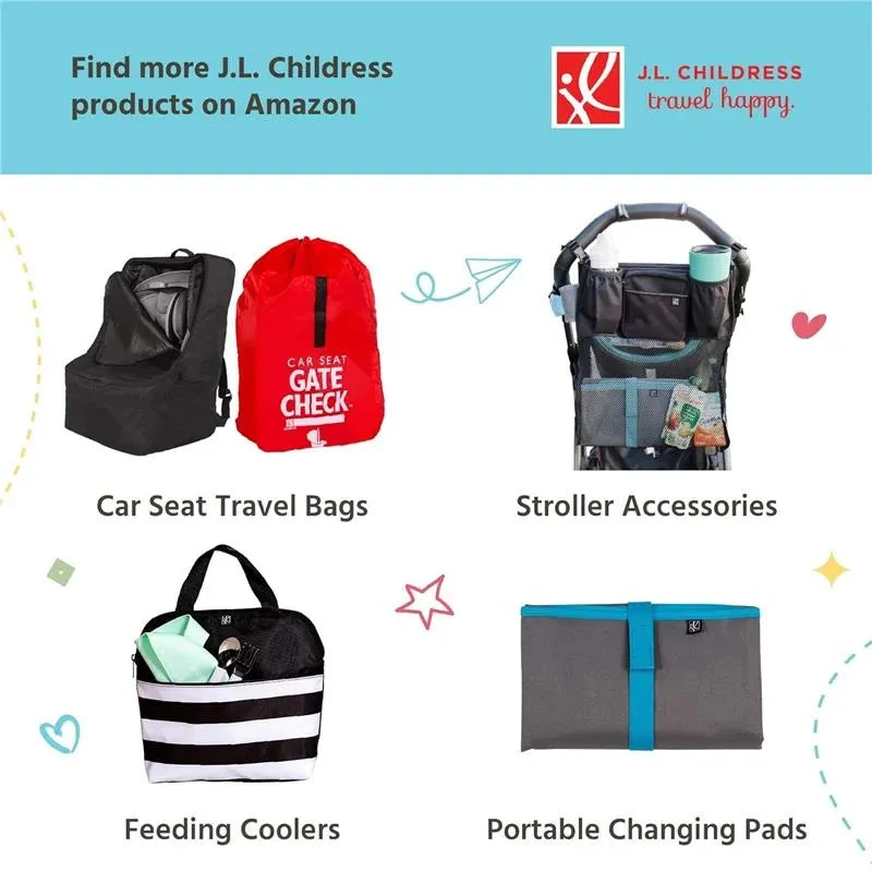 J.L. Childress - Single & Double Stroller Travel Bag - Black 8 J.L. Childress - Single & Double Stroller Travel Bag - Black - Image 6