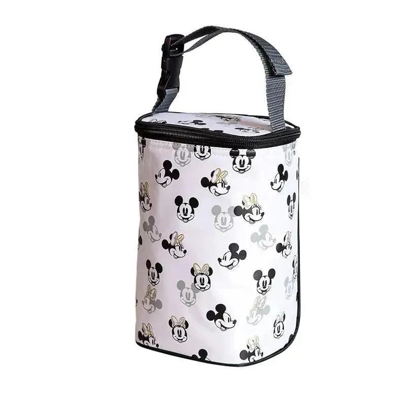 J.L. Childress Twocool Double Bottle Cooler With Ice Pack, Mickey Minnie White 3 J.L. Childress Twocool Double Bottle Cooler With Ice Pack, Mickey Minnie White