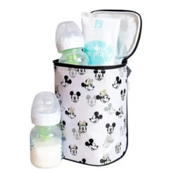 J.L. Childress Twocool Double Bottle Cooler With Ice Pack, Mickey Minnie White 5 J.L. Childress Twocool Double Bottle Cooler With Ice Pack, Mickey Minnie White -Macro Baby Store j l childress twocool double bottle cooler with ice pack mickey minnie white image 3