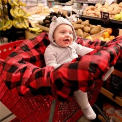 Jlika Shopping Cart Cover - Buffalo Plaid -Macro Baby Store jlika shopping cart cover buffalo plaid macrobaby 3 6980d506 919f 4779 b1e7 e6fdb74f0c3f