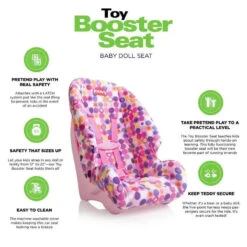 Joovy - Booster Seat & Functional Doll Car Seat, Fits Dolls 12” To 22”, Pink 10 Joovy - Booster Seat & Functional Doll Car Seat, Fits Dolls 12” To 22”, Pink -Macro Baby Store joovy booster seat functional doll car seat fits dolls 12 to 22 pink image 3