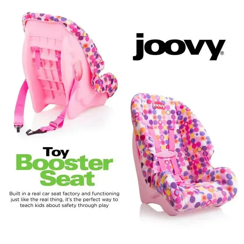 Joovy - Booster Seat & Functional Doll Car Seat, Fits Dolls 12” To 22”, Pink 6 Joovy - Booster Seat & Functional Doll Car Seat, Fits Dolls 12” To 22”, Pink - Image 4