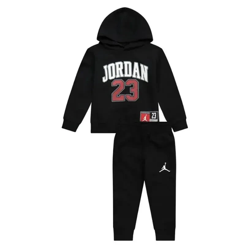 Jordan Baby - 2Pk Boy Jersey Pack Hoodie & Jogger Pants, Black 3 Jordan Baby - 2Pk Boy Jersey Pack Hoodie & Jogger Pants, Black