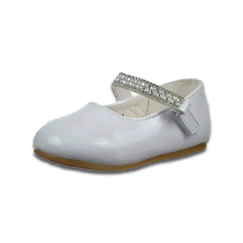 Josmo - Baby Girl Christening Shoes, White 3 Josmo - Baby Girl Christening Shoes, White