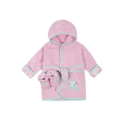 Just Born - Bath Robe Set, Dusty Pink
