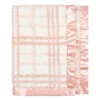 Just Born - Pink Plush Plaid Baby Blanket -Macro Baby Store just born pink plush plaid baby blanket image 1
