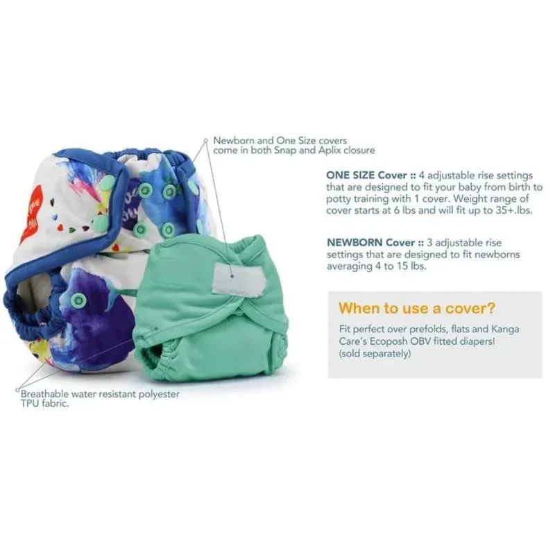Kanga Care - Rumparooz One Size Cloth Diaper Covers, Fluff 5 Kanga Care - Rumparooz One Size Cloth Diaper Covers, Fluff - Image 3