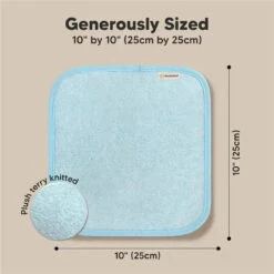 Keababies - 6-Pack Baby Wash Cloths, Bravo Blue 16 Keababies - 6-Pack Baby Wash Cloths, Bravo Blue -Macro Baby Store keababies 6 pack baby wash cloths bravo blue image 6