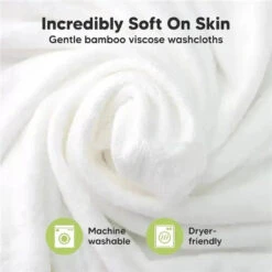 Keababies - 6-Pack Baby Wash Cloths, White 12 Keababies - 6-Pack Baby Wash Cloths, White -Macro Baby Store keababies 6 pack baby wash cloths white image 3